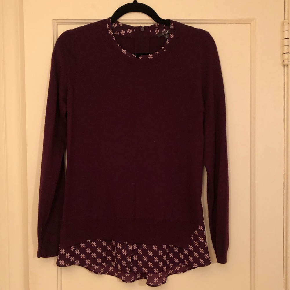 Plum NYDJ layer sweater - like two pieces in one!